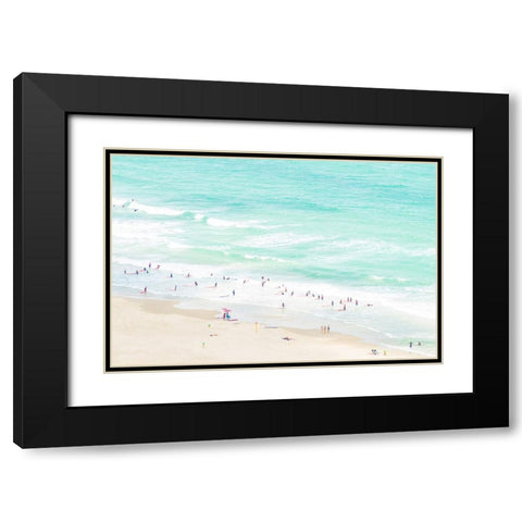 Summertime Black Modern Wood Framed Art Print with Double Matting by Raif, Joshua