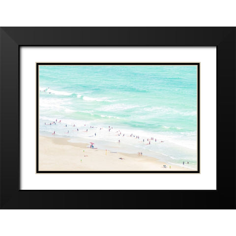 Summertime Black Modern Wood Framed Art Print with Double Matting by Raif, Joshua