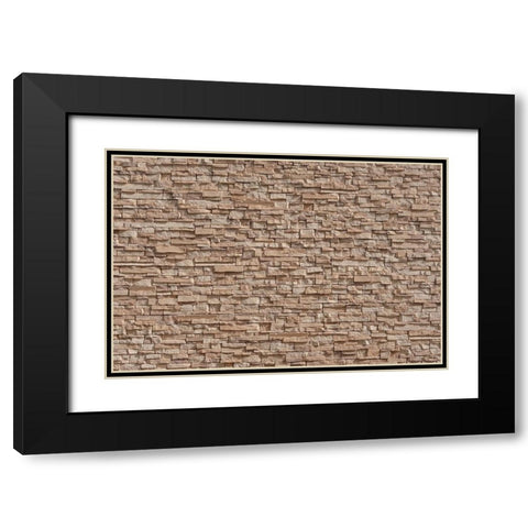 Texture 50 Black Modern Wood Framed Art Print with Double Matting by 1x Studio III