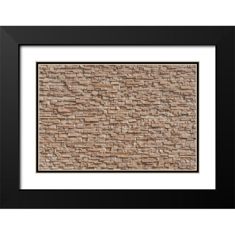 Texture 50 Black Modern Wood Framed Art Print with Double Matting by 1x Studio III