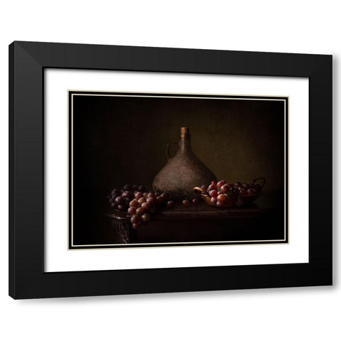 Somewhere In Time Black Modern Wood Framed Art Print with Double Matting by Perfoncio, Margareth