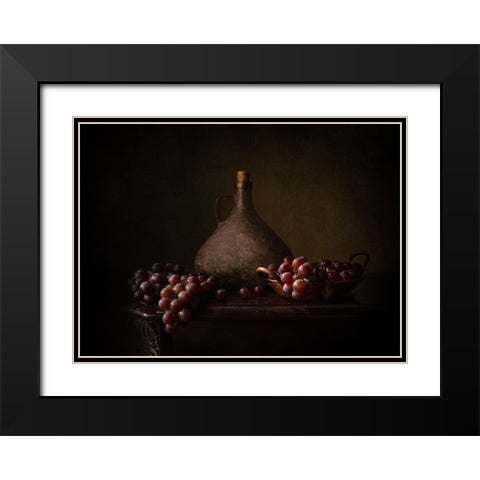 Somewhere In Time Black Modern Wood Framed Art Print with Double Matting by Perfoncio, Margareth