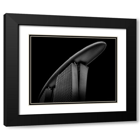 The Boat Black Modern Wood Framed Art Print with Double Matting by Ng, Joseph