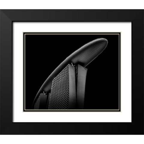 The Boat Black Modern Wood Framed Art Print with Double Matting by Ng, Joseph