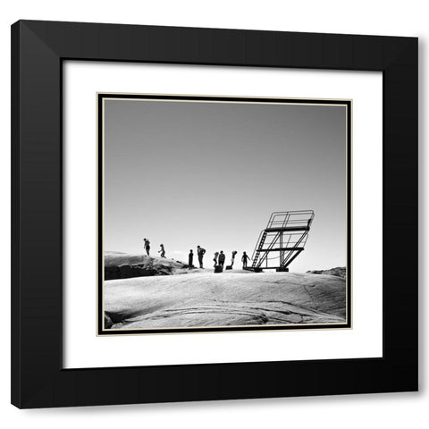 Abandoned Black Modern Wood Framed Art Print with Double Matting by Ogazzi, Alex