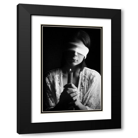 not see Black Modern Wood Framed Art Print with Double Matting by Heydari, Amir