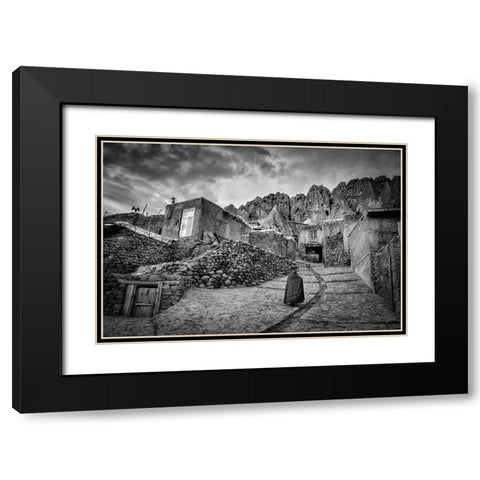 My Everyday Golgota. Documentary Black Modern Wood Framed Art Print with Double Matting by Timiras, Bogdan
