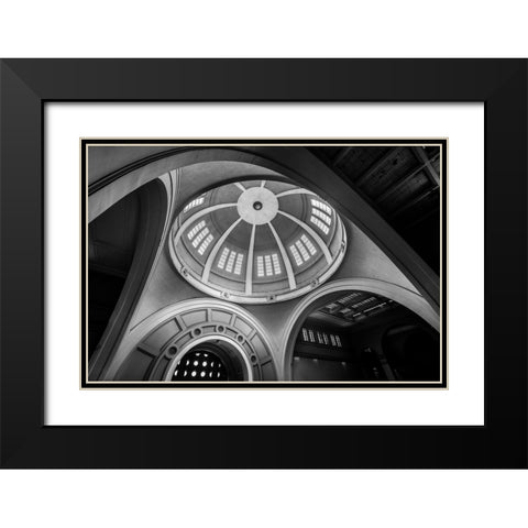Untitled Black Modern Wood Framed Art Print with Double Matting by Hishamtwhed