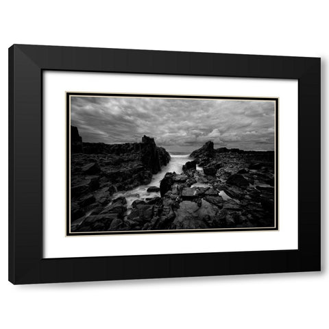 Dragons Maw Black Modern Wood Framed Art Print with Double Matting by Sowter, Ashley