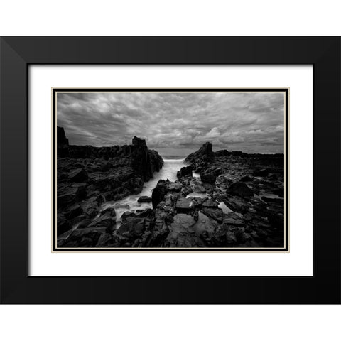 Dragons Maw Black Modern Wood Framed Art Print with Double Matting by Sowter, Ashley