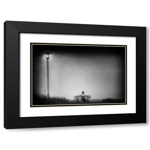 Timeout Black Modern Wood Framed Art Print with Double Matting by Tanzer, Ina