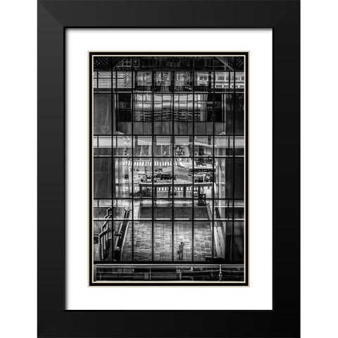 Reflection Black Modern Wood Framed Art Print with Double Matting by Sakamoto, Haruyo