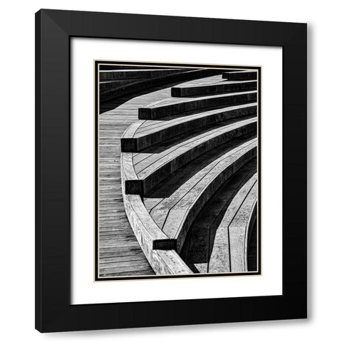 Curves, 18 Black Modern Wood Framed Art Print with Double Matting by Beavis, Andrew