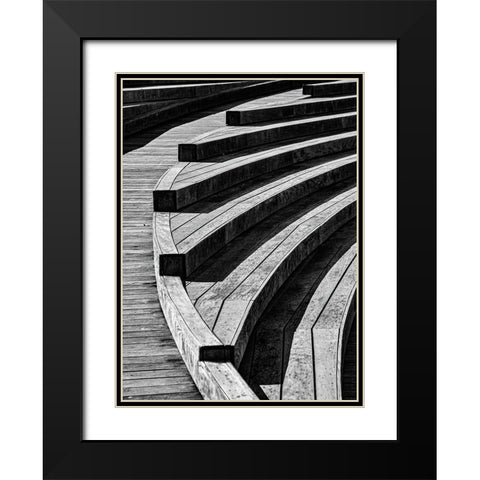 Curves, 18 Black Modern Wood Framed Art Print with Double Matting by Beavis, Andrew