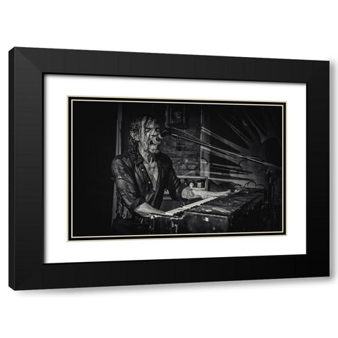 James Leg Black Modern Wood Framed Art Print with Double Matting by Ilijic, Dejan