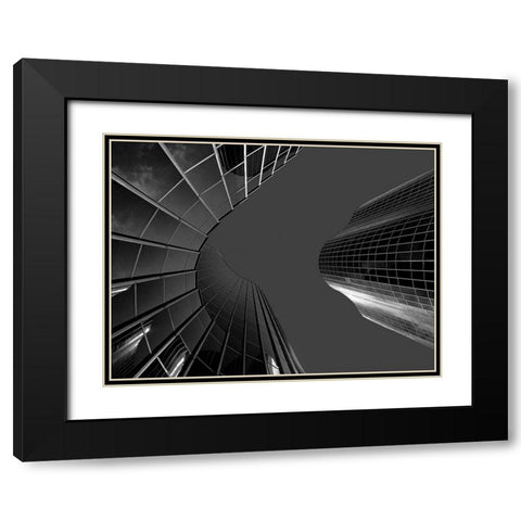 You A I We Black Modern Wood Framed Art Print with Double Matting by Cedron, Mabel
