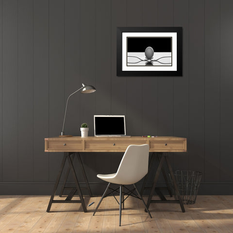 The egg Black Modern Wood Framed Art Print with Double Matting by Toniolo, Giorgio