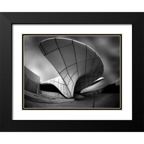Hungerburg Station - Innsbruck Black Modern Wood Framed Art Print with Double Matting by Dan, Udrea