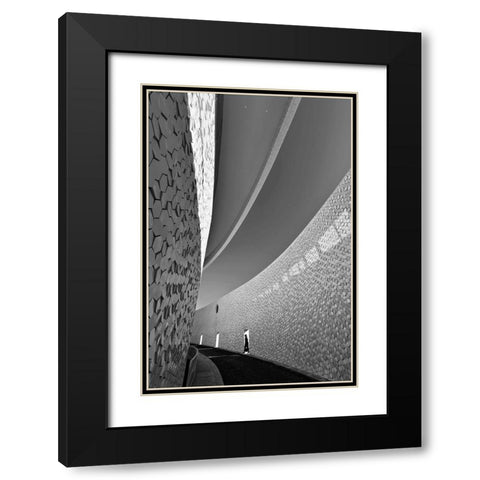 The Journey Black Modern Wood Framed Art Print with Double Matting by Pimenta, Jorge