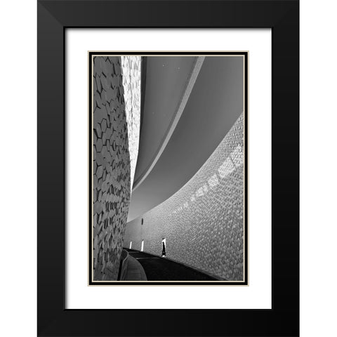 The Journey Black Modern Wood Framed Art Print with Double Matting by Pimenta, Jorge