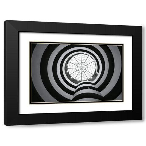 Guggenheim Museum - Nyc Black Modern Wood Framed Art Print with Double Matting by W., Catherine