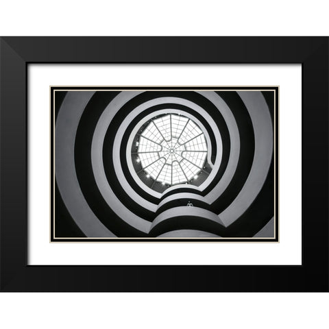 Guggenheim Museum - Nyc Black Modern Wood Framed Art Print with Double Matting by W., Catherine