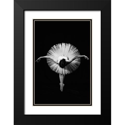 Finale Black Modern Wood Framed Art Print with Double Matting by Suntiniwat, Pattanawit