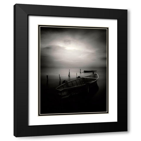 Untitled Black Modern Wood Framed Art Print with Double Matting by Caterina, Walter