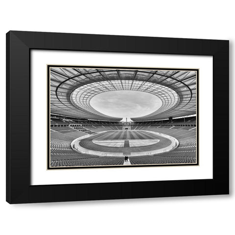 You Never Walk Alone Black Modern Wood Framed Art Print with Double Matting by Klesse, Andreas