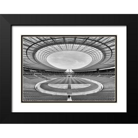 You Never Walk Alone Black Modern Wood Framed Art Print with Double Matting by Klesse, Andreas