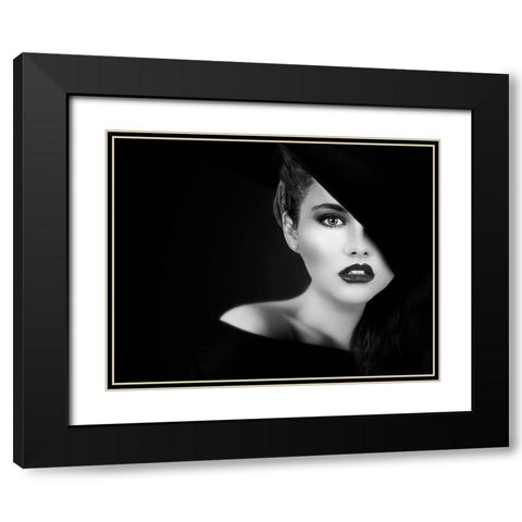 Vamp Black Modern Wood Framed Art Print with Double Matting by Punyet Miro, Carles