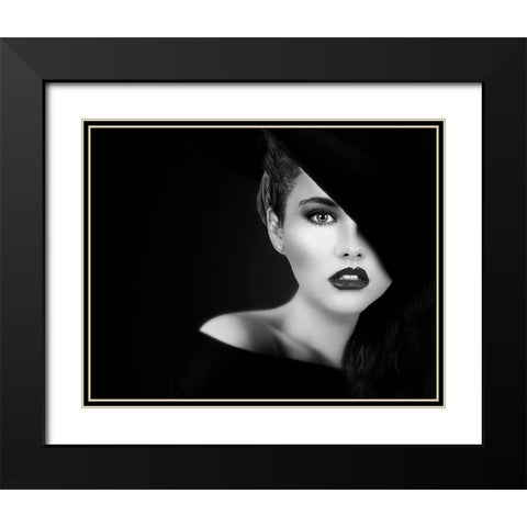 Vamp Black Modern Wood Framed Art Print with Double Matting by Punyet Miro, Carles