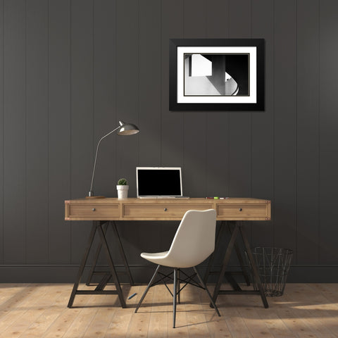 View Through Black Modern Wood Framed Art Print with Double Matting by Ruckert, Stephan