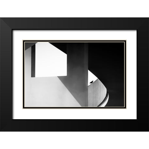 View Through Black Modern Wood Framed Art Print with Double Matting by Ruckert, Stephan