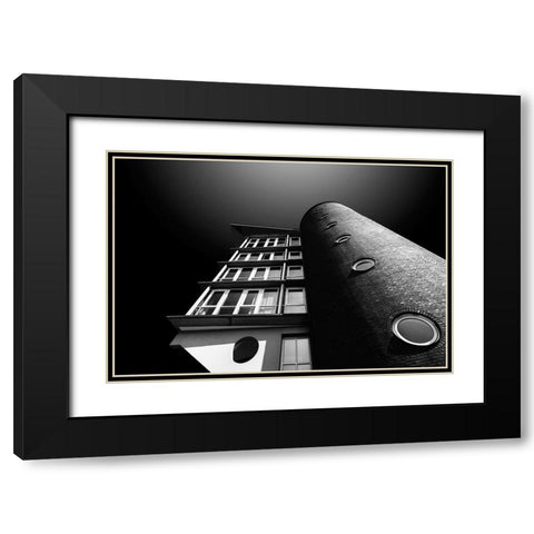 Attachments Black Modern Wood Framed Art Print with Double Matting by Weber, Roland