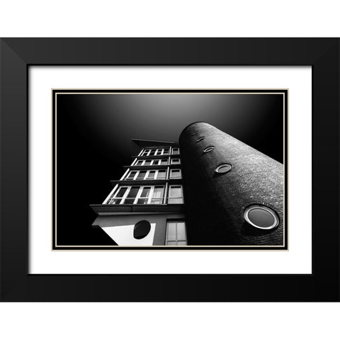 Attachments Black Modern Wood Framed Art Print with Double Matting by Weber, Roland