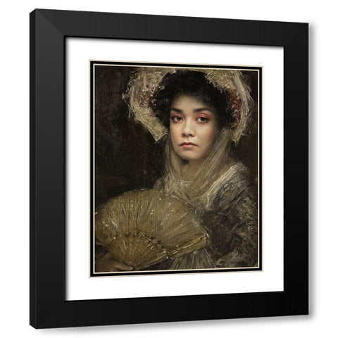 Melle Julianne Black Modern Wood Framed Art Print with Double Matting by Lagandre Transgressed, Thierry