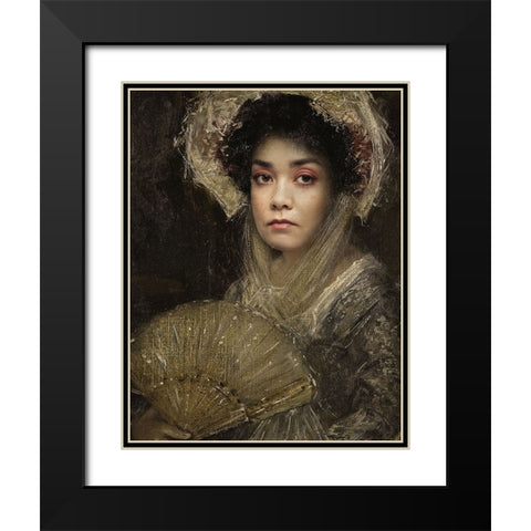 Melle Julianne Black Modern Wood Framed Art Print with Double Matting by Lagandre Transgressed, Thierry