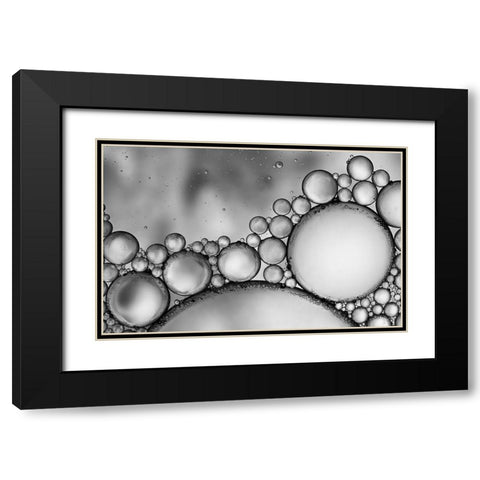 bubbles Black Modern Wood Framed Art Print with Double Matting by Garcia, Helena