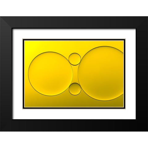 Parejas Black Modern Wood Framed Art Print with Double Matting by Luis Martinez, Antonio