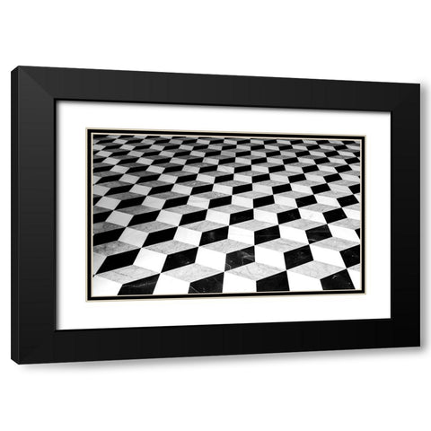 floor Black Modern Wood Framed Art Print with Double Matting by Auerbach, Markus