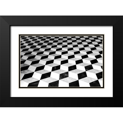 floor Black Modern Wood Framed Art Print with Double Matting by Auerbach, Markus