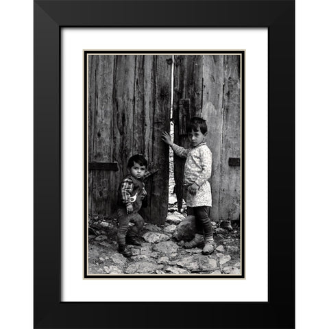 Guardian Black Modern Wood Framed Art Print with Double Matting by Garik