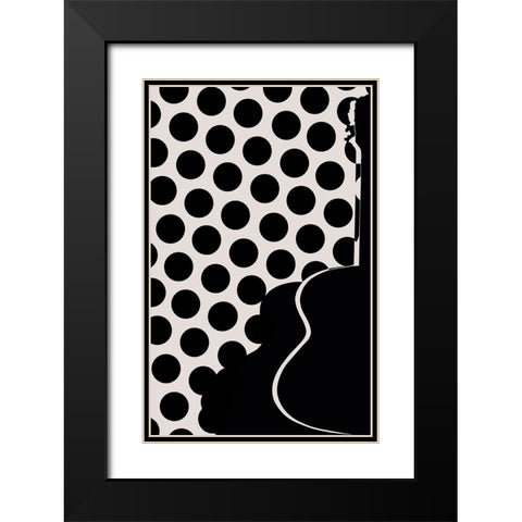 my spanish guitar Black Modern Wood Framed Art Print with Double Matting by Natalia