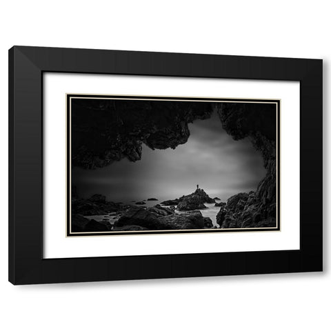 Stormchaser Black Modern Wood Framed Art Print with Double Matting by Li, Rob