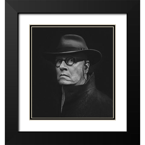 Untitled Black Modern Wood Framed Art Print with Double Matting by Getsadze, Zurab