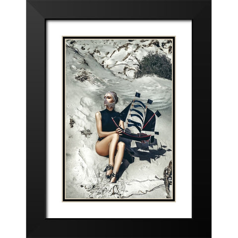 The Mystery Of Life Is A Reality To Experience Black Modern Wood Framed Art Print with Double Matting by Bolgov (Axe), Ruslan