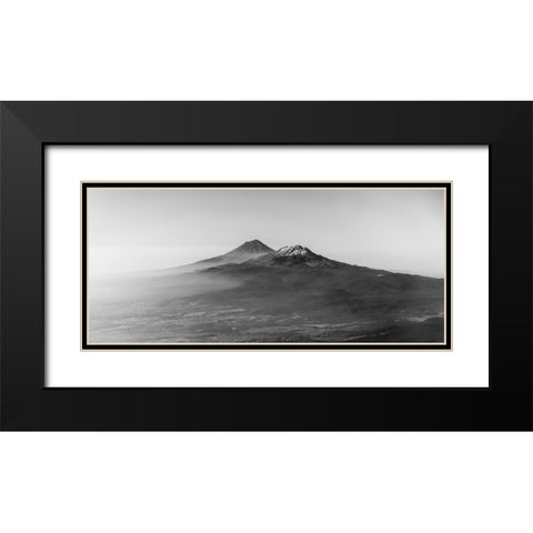 Flying Over Mexico Black Modern Wood Framed Art Print with Double Matting by Nero, Andrea