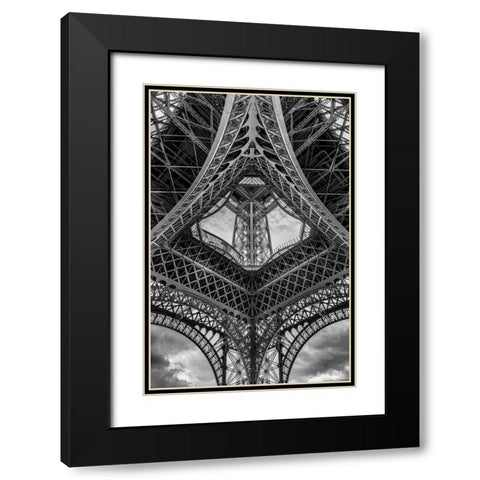 French Scaffolding Black Modern Wood Framed Art Print with Double Matting by Stampfli, Craig
