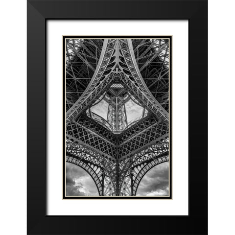 French Scaffolding Black Modern Wood Framed Art Print with Double Matting by Stampfli, Craig